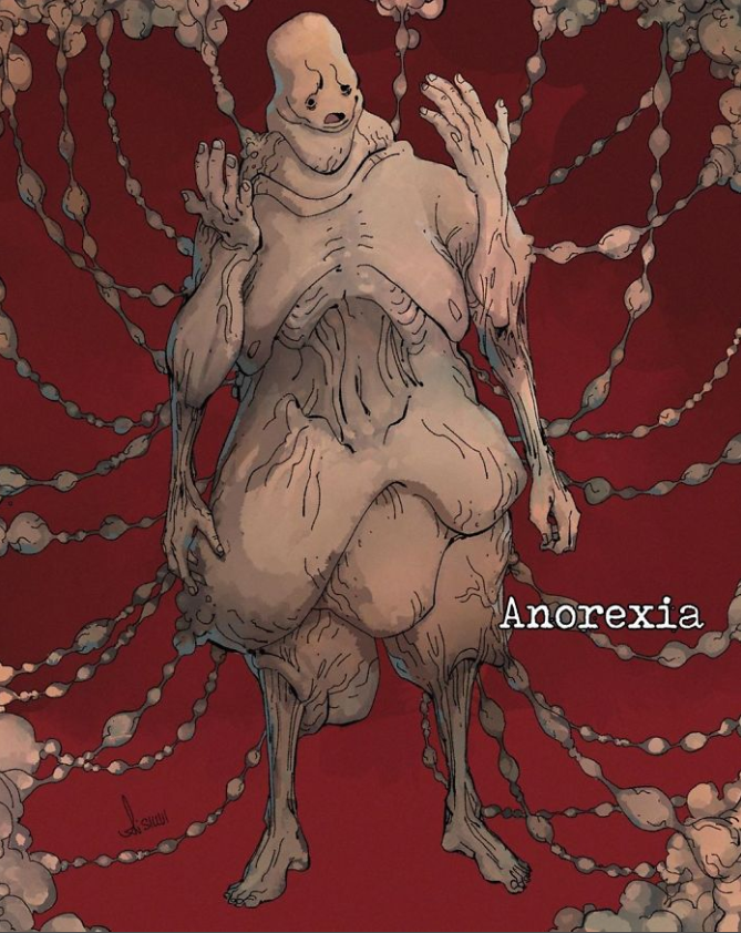 Malattie mentali come mostri, le illustrazioni di Sillvi per comprendere i disturbi più comuni 11