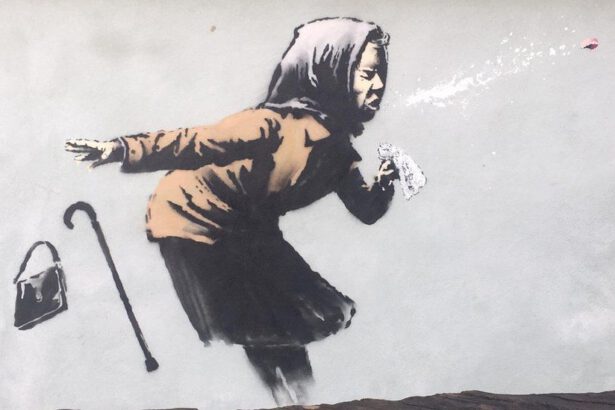 Banksy colpisce ancora: a Bristol con la donna che starnutisce e la dentiera che vola 14