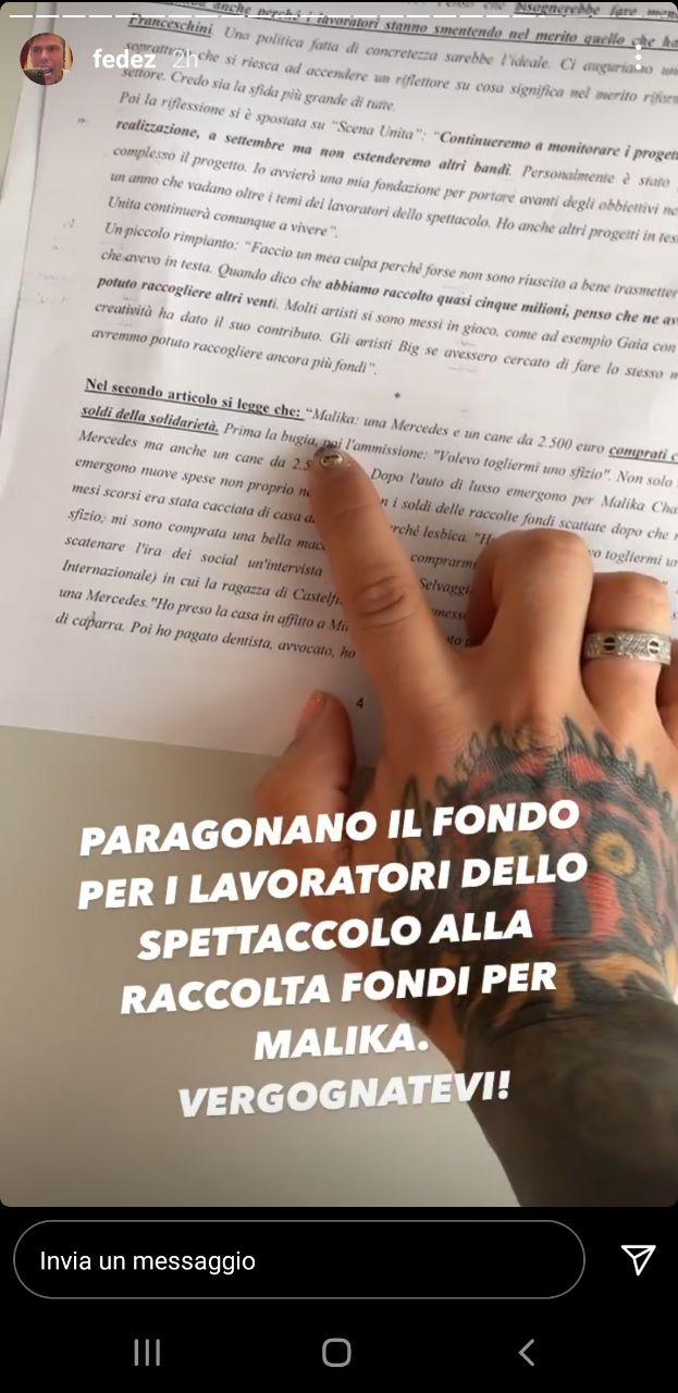 Fedez come Malika, l'accusa del Codacons manda il rapper su tutte le furie 3