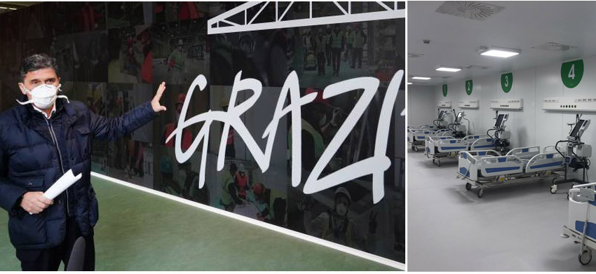 Inaugurato Ospedale Fiera Milano. Bertolaso: “Sono fiero di essere italiano” 1