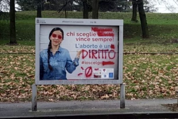 Attiviste imbrattano manifesti antiabortisti. La Lega: "Atti vandalici vergognosi ed estremi" 10