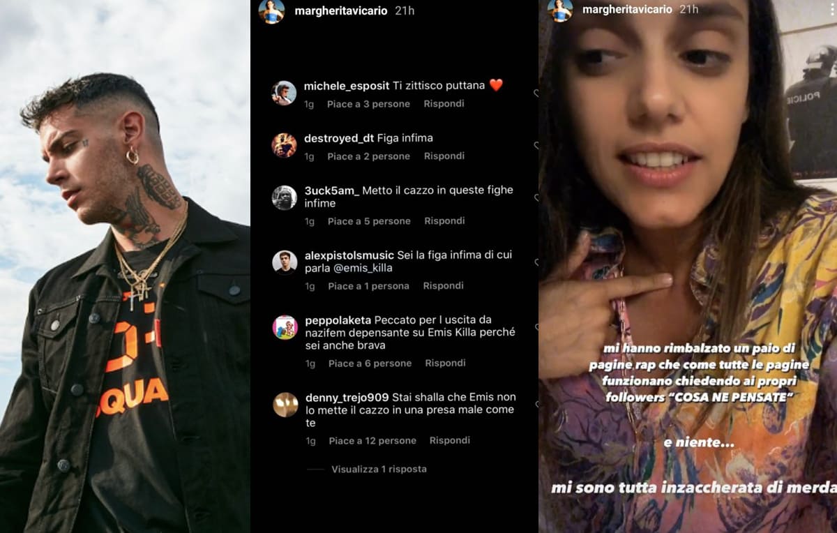 Margherita Vicario critica "Sparami" di Emis Killa. I fan del rapper la insultano sui social 19