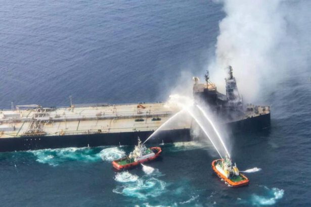 Sri Lanka, domato l’incendio sulla petroliera New Diamond 13