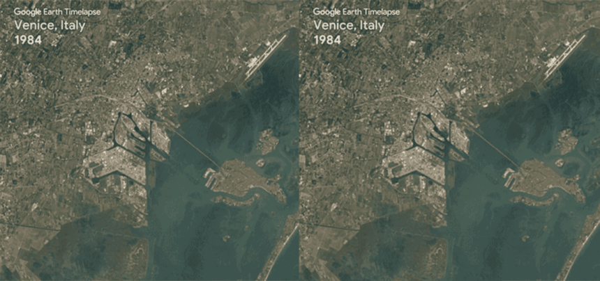 Con Google Earth Timelapse si viaggia nel tempo: ecco come è cambiato il nostro pianeta in 37 anni 1