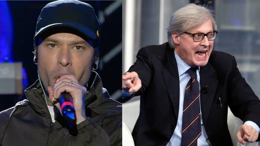 Sgarbi attacca Fedez e pubblica stralci di sue canzoni con contenuti omofobi 2 Sgarbi attacca Fedez e pubblica stralci di sue canzoni con contenuti omofobi 1