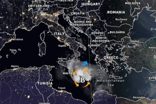 Allerta meteo, al Sud Italia è in arrivo l’Uragano Mediterraneo 9