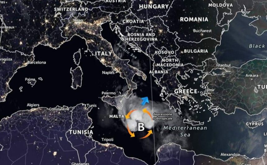 Allerta meteo, al Sud Italia è in arrivo l’Uragano Mediterraneo 1