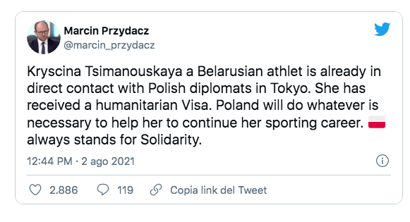 Tokyo 2020, il caso di Krystsina Tsimanouskaya: costretta al rimpatrio, chiede aiuto al Cio 6