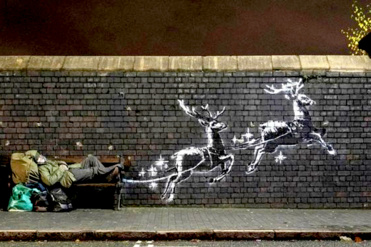 Banksy: l’omaggio di Natale a un senzatetto 21