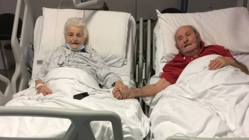 Coppia di novantenni guarisce dal Covid: mano nella mano nel letto d'ospedale 2 Coppia di novantenni guarisce dal Covid: mano nella mano nel letto d'ospedale 1