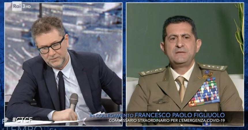 L'ira del generale Figliuolo da Fazio: "Basta buttare dosi, chiunque passa va vaccinato" 1