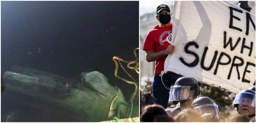 Usa, manifestanti abbattono la statua di Cristoforo Colombo: “Rappresenta il genocidio” 2 Usa, manifestanti abbattono la statua di Cristoforo Colombo: “Rappresenta il genocidio” 1