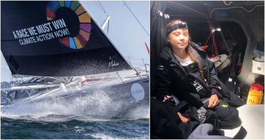 “Terra!”, Greta Thunberg supera la burrasca e si prepara a sbarcare New York 2 “Terra!”, Greta Thunberg supera la burrasca e si prepara a sbarcare New York 1