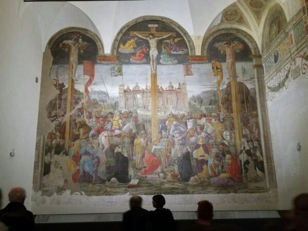 Milano, oggi riapre il Cenacolo di Leonardo da Vinci 3 Cenacolo Crocifissione.