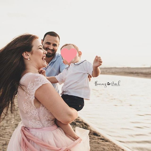 Alessandra D'Agostino e la sua famiglia