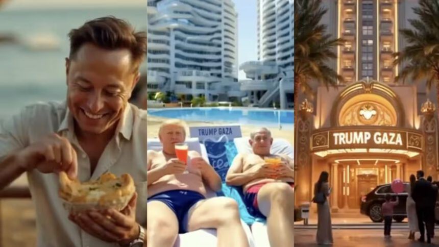 Spiagge e grattacieli, il futuro della Striscia di Gaza visto da Trump 1