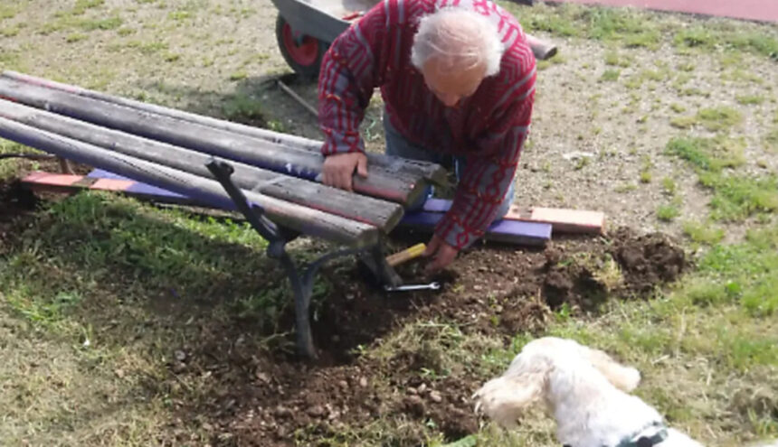 Agostino Crociani, chi è l'80enne che cura il parco pubblico per la collettività 1
