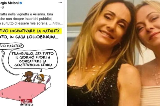 La vignetta che fa infuriare la Premier Meloni: "Arianna attaccata perché è mia sorella" 6