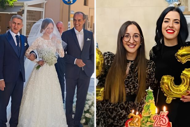 Una delle bimbe scambiate in culla si sposa: i due papà la accompago all'altare 19