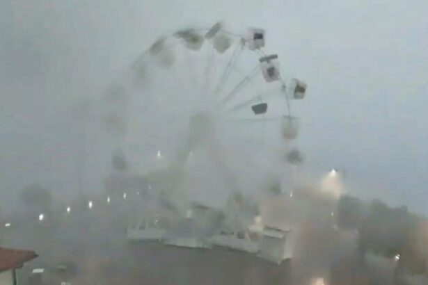 Crisi climatica, la furia della natura si abbatte sulla ruota panoramica di Piombino 17