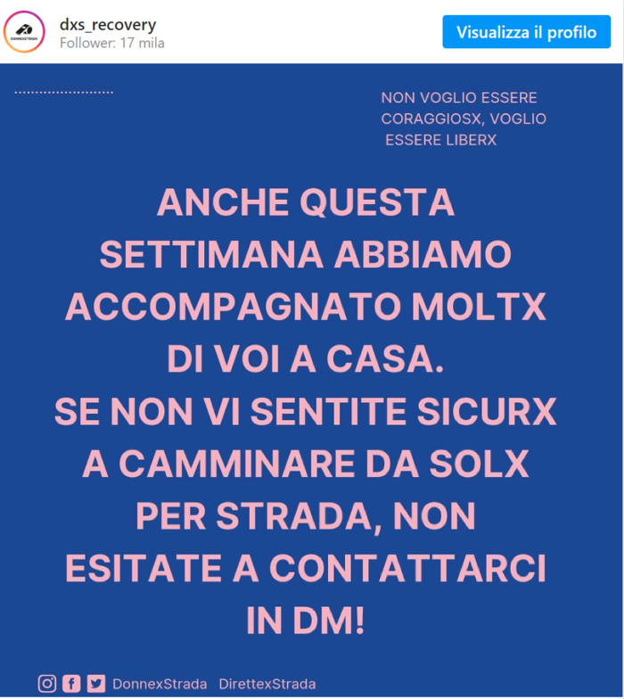 Donnexstrada: un'app ti fa compagnia al telefono mentre percorri una strada non sicura 3