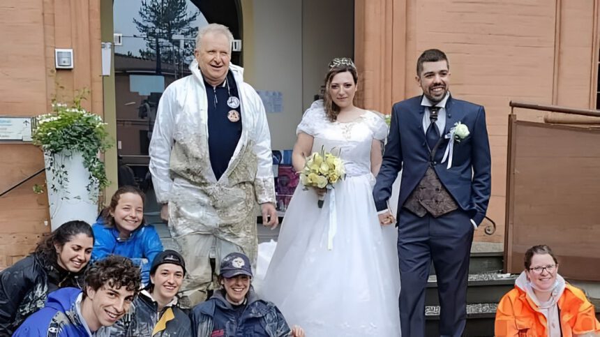 L'alluvione non ferma il matrimonio di Fabio ed Erika: "Segno di speranza e coraggio" 1