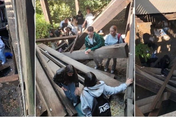 Globe Theatre, crollata una scala: 12 i feriti in codice rosso 73