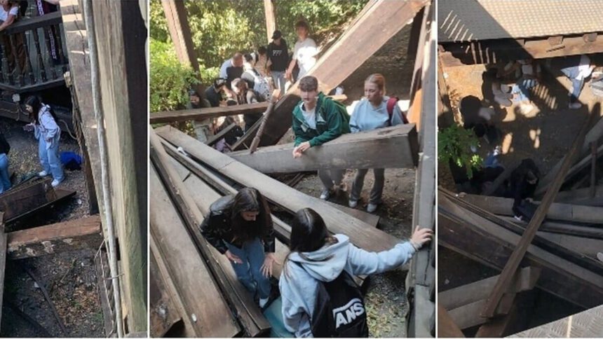 Globe Theatre, crollata una scala: 12 i feriti in codice rosso 1