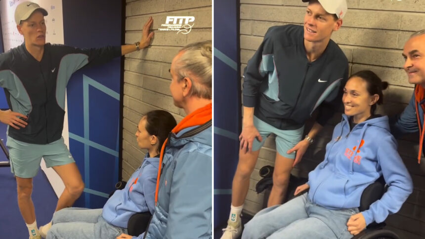 Sinner incontra Giulia dopo l'incidente che l'ha resa tetraplegica: "Una persona fantastica" 1