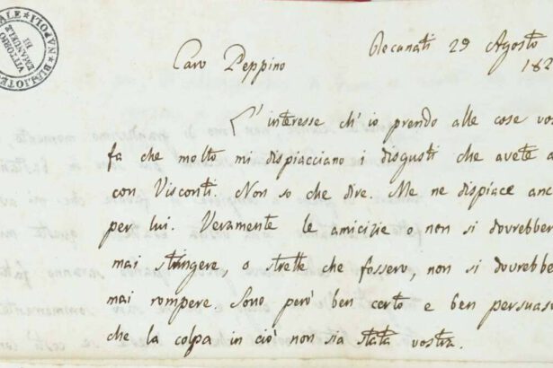 La lettera di Giacomo Leopardi al cugino: “Le amicizie non si dovrebbero rompere” 10