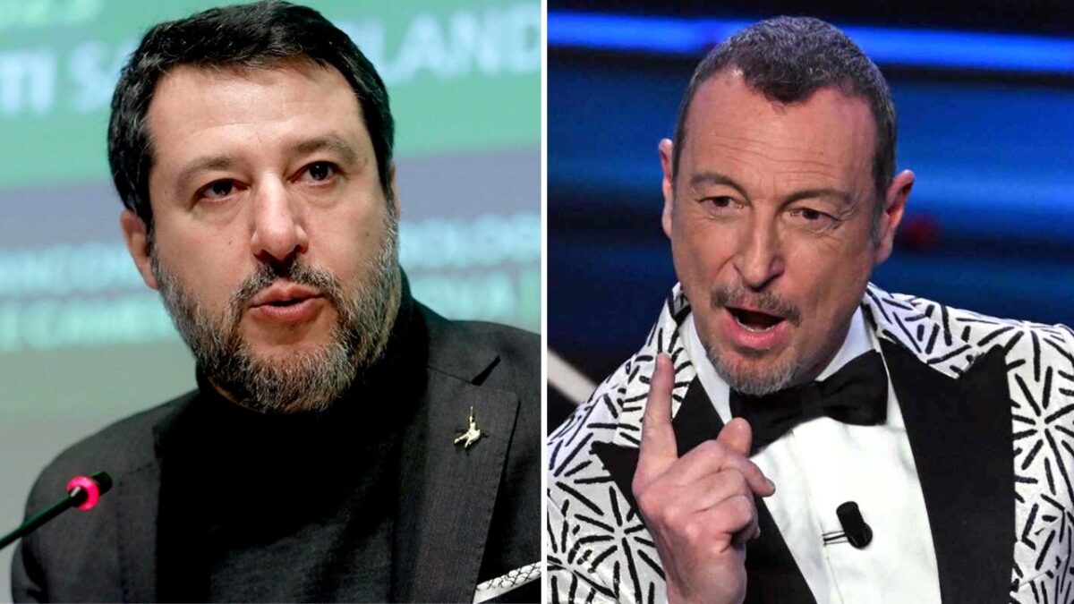 Salvini contro monologo di Benigni. Amadeus: “Se critica il Festival può non guardarlo” 13