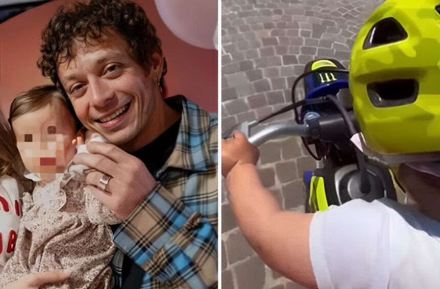 La figlia di Valentino Rossi guida una minimoto a 16 mesi: "Non penso farà la ballerina" 1