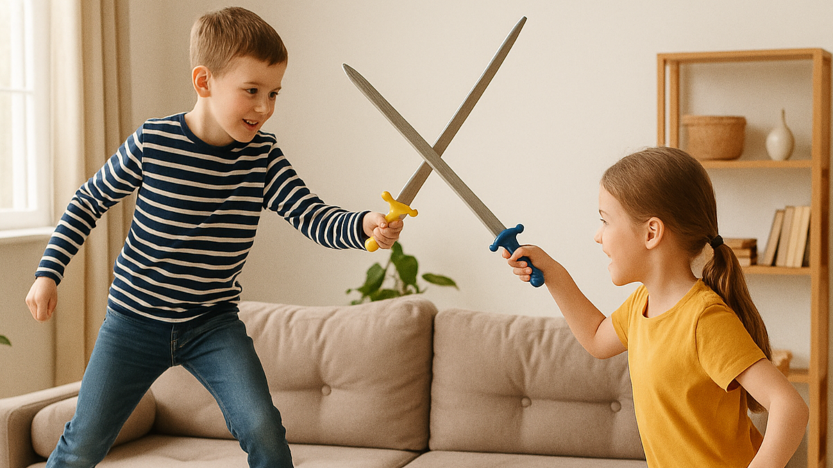 bambini si divertono