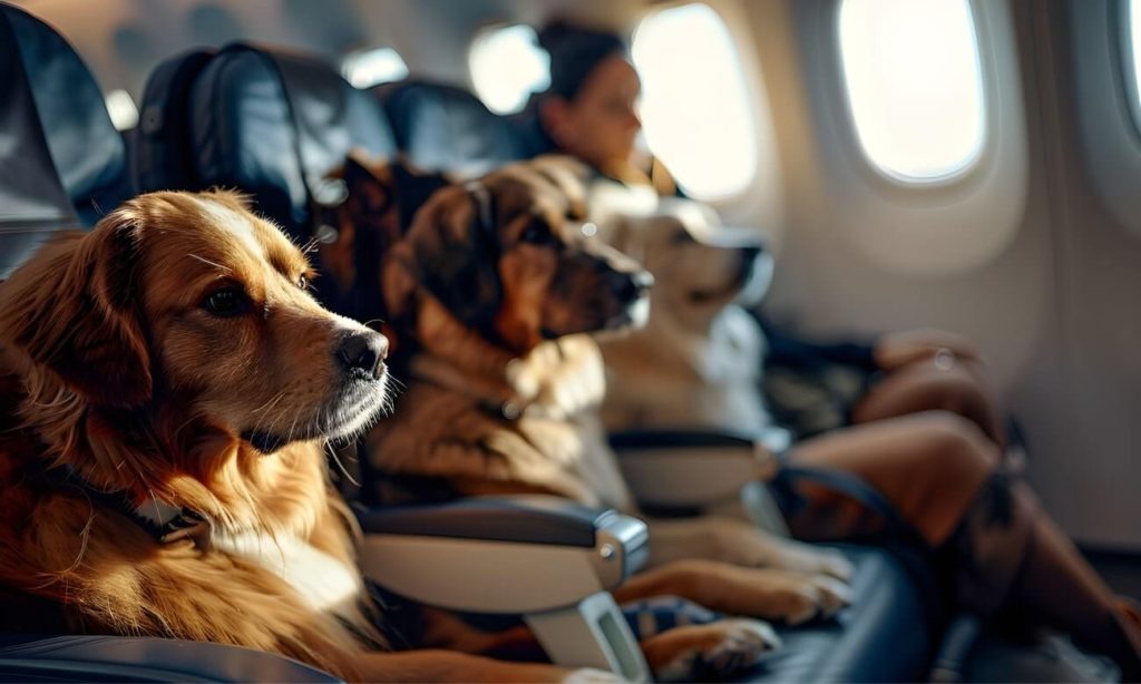 Viaggio pet friendly in aereo.