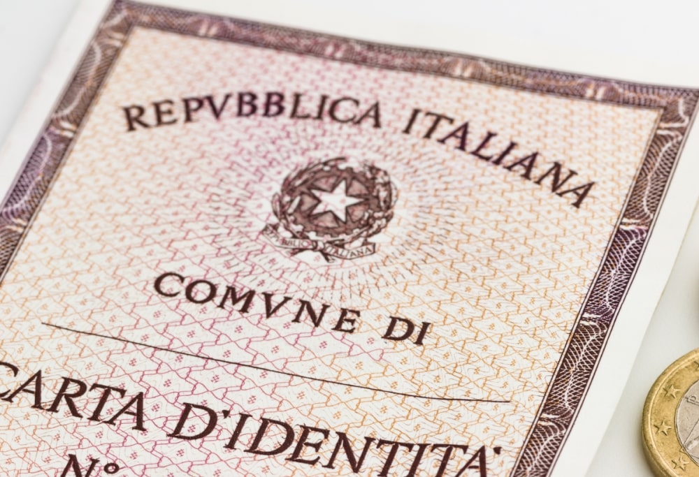 carta di identità cartacea