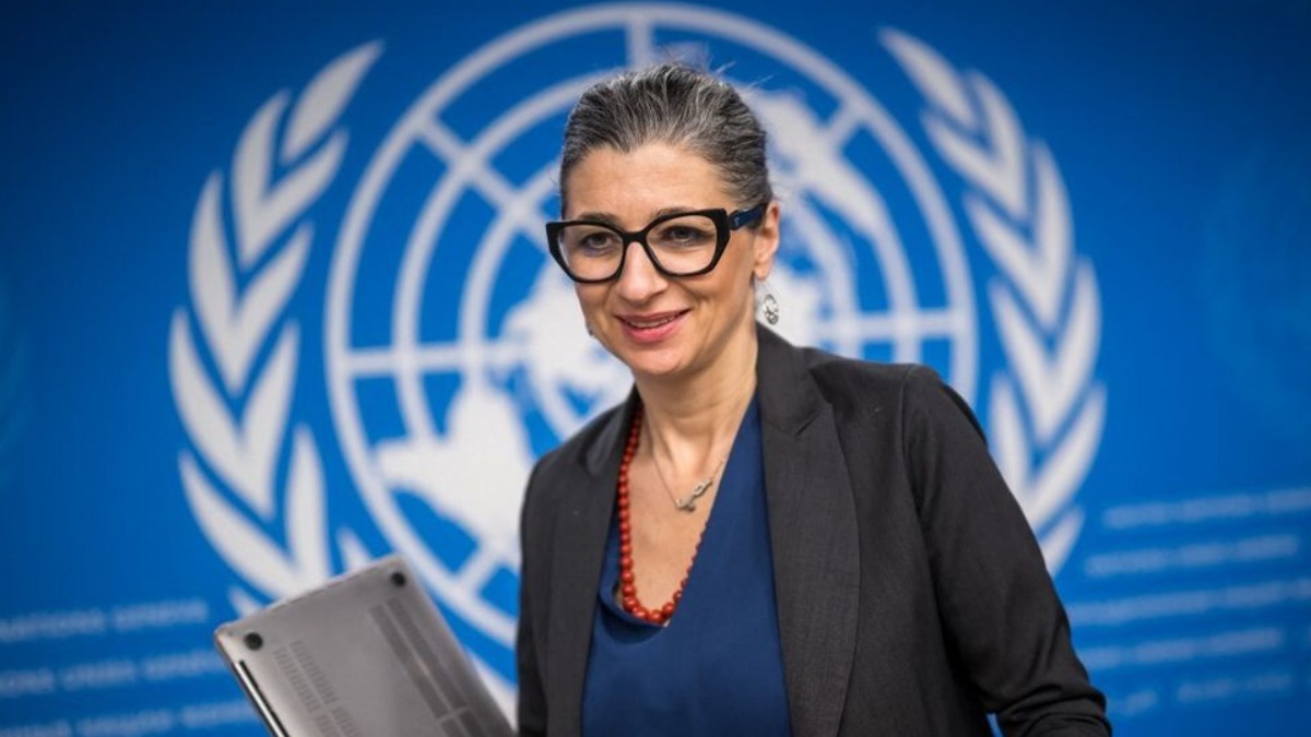 Francesca Albanese, Relatrice ONU per i diritti umani in Palestina.