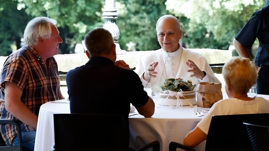 Papa Leone a pranzo con i poveri: "In questa comunione viviamo insieme a Dio" 1