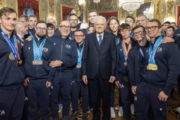 mattarella e atleti paralimpici