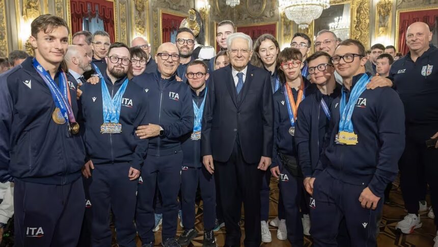 mattarella e atleti paralimpici