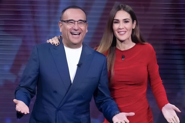 Silvia Toffanin e Carlo Conti