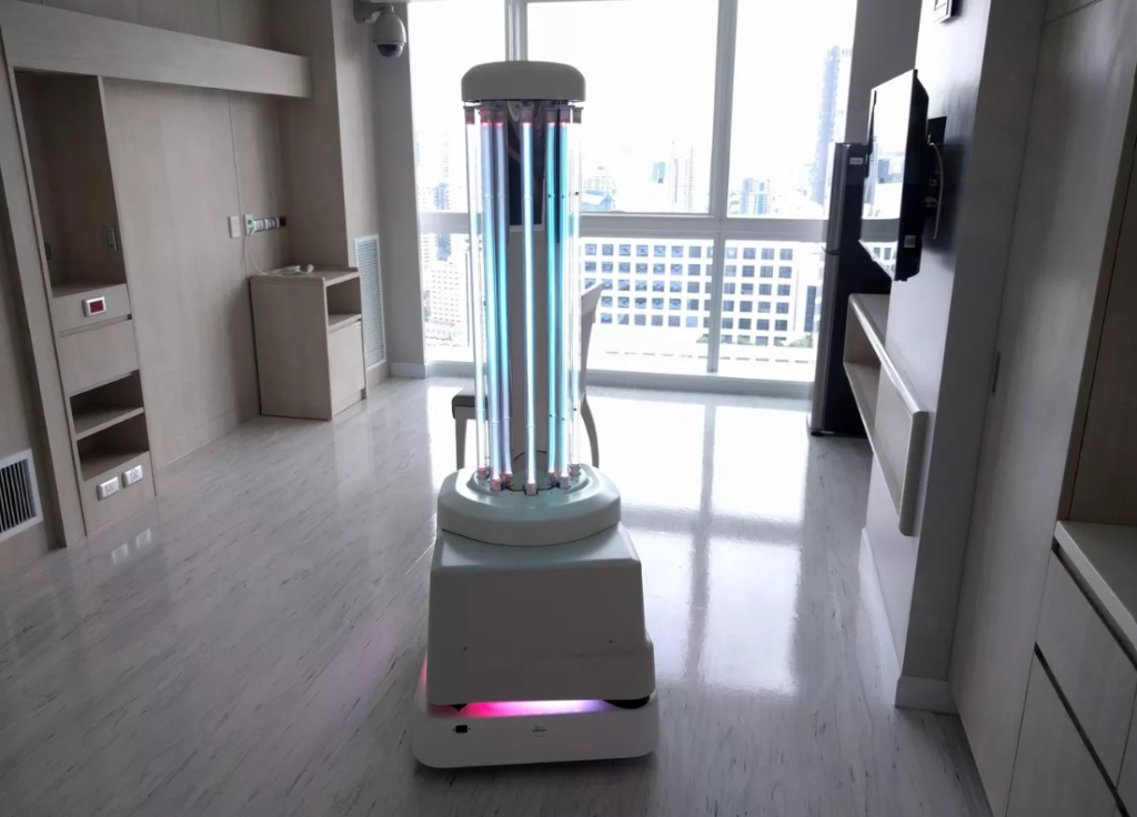 robot disinfettante UVD