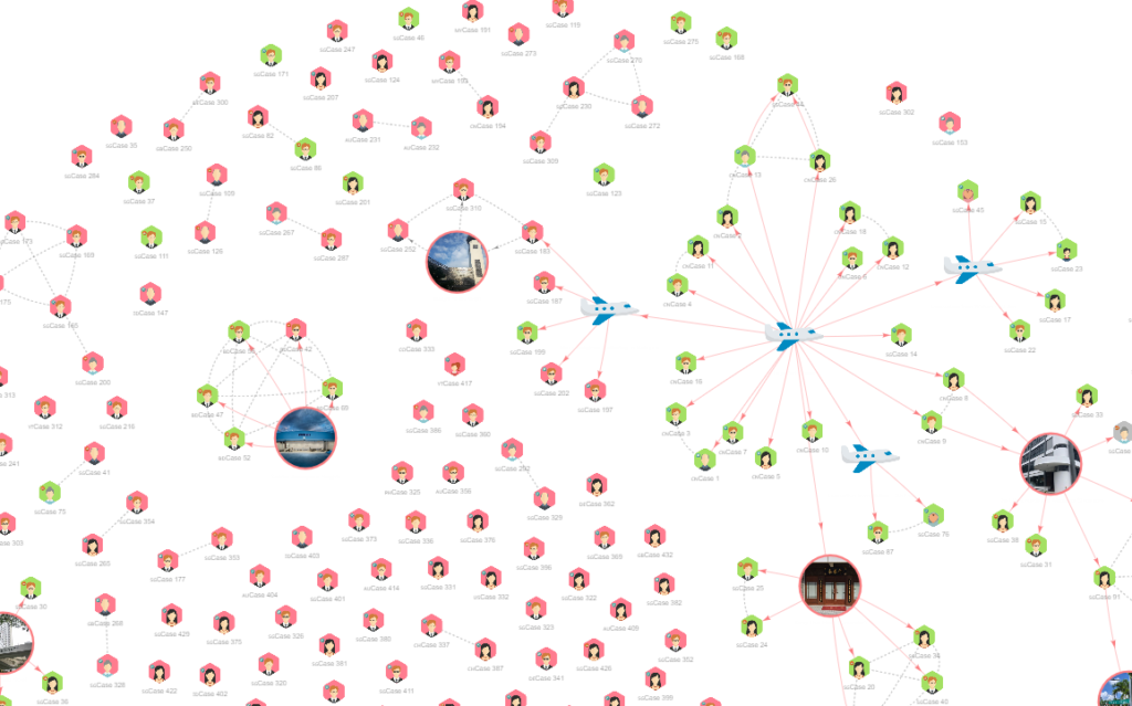La mappa del contagio ricostruita dal governo di Singapore