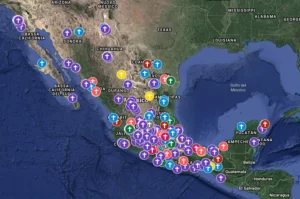 Mappa dell'attivista María Salguero