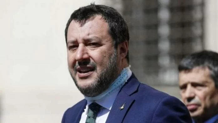 matteo salvini mascherina