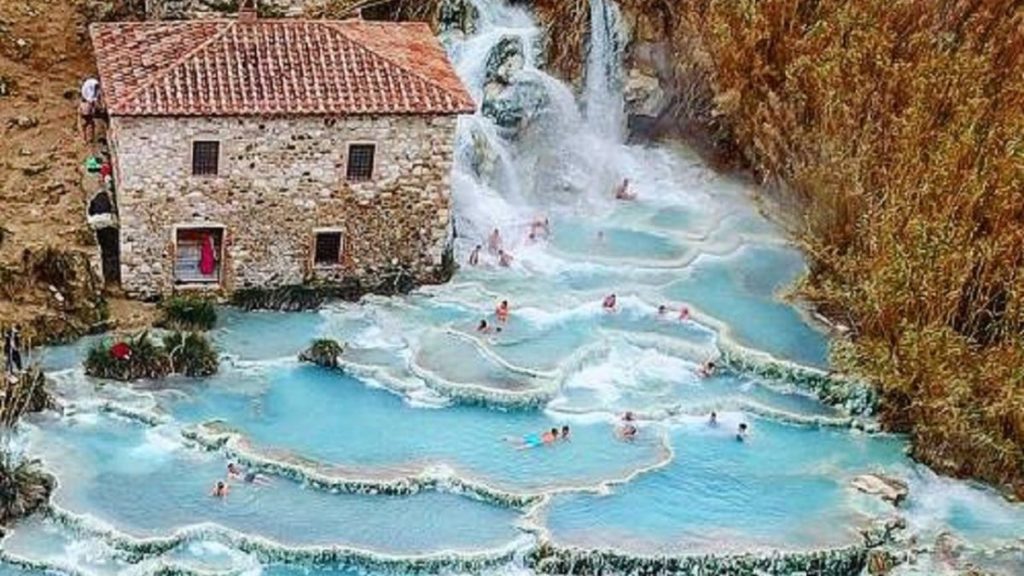 Cascate del mulino, terme