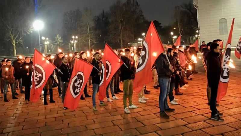 contro la propaganda nazifascista raduno