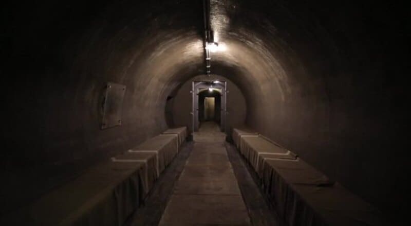 I bunker dei Savoia e di Mussolini.