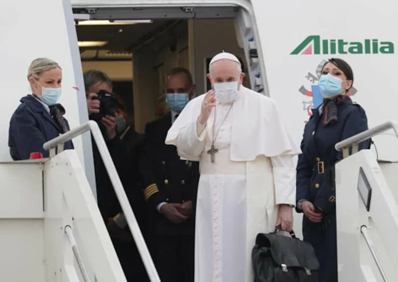 Papa Francesco in Iraq_partenza