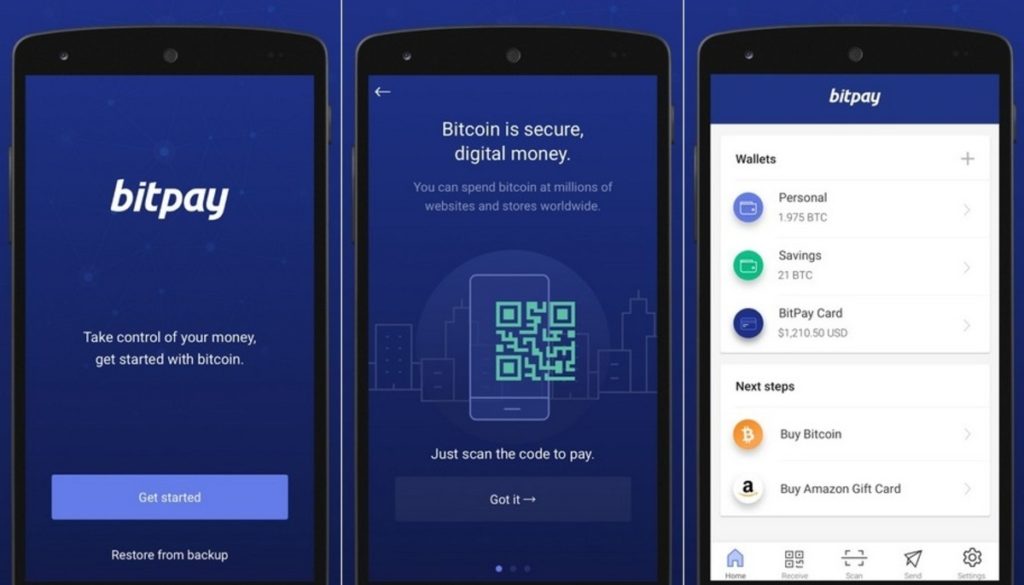 Bitcoin app.