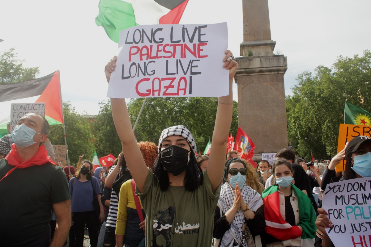 protesta palestinese